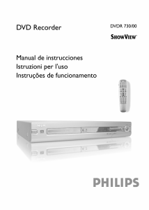 Manual de uso Philips DVDR730 Reproductor DVD