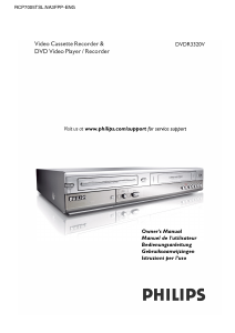 Mode d’emploi Philips DVDR3320V Lecteur DVD