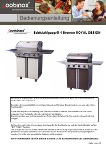 Bedienungsanleitung Coobinox Royal 4 Barbecue