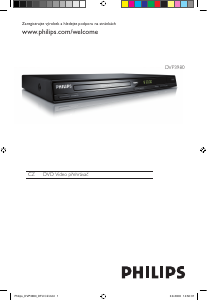 Manuál Philips DVP3980 Přehrávač DVD