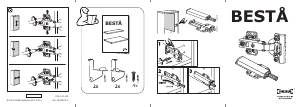 Manuale IKEA BESTA (802.612.58) Cerniera