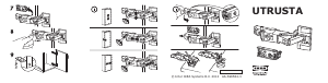 Hướng dẫn sử dụng IKEA UTRUSTA (002.046.48) Bản lề