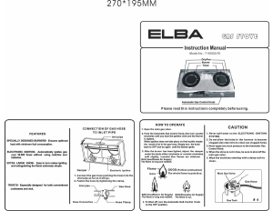 Manual Elba 7150SS/IR Hob