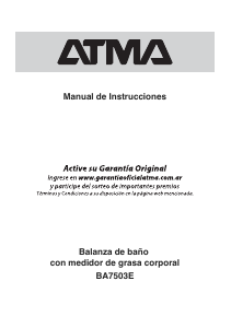Manual de uso Atma BA7503E Báscula