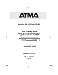 Manual de uso Atma PE5810 Hervidor