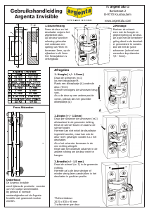 Handleiding Argenta Invisible Scharnier