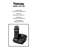 Mode d’emploi Topcom Butler 136 Téléphone sans fil