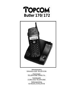 Mode d’emploi Topcom Butler 170 Téléphone sans fil