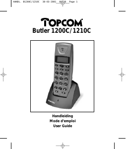 Mode d’emploi Topcom Butler 1200C Téléphone sans fil