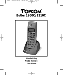 Mode d’emploi Topcom Butler 1210C Téléphone sans fil
