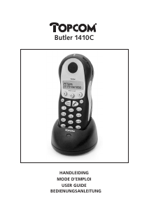 Bedienungsanleitung Topcom Butler 1410C Schnurlose telefon