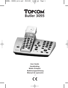 Manual de uso Topcom Butler 3055 Teléfono inalámbrico