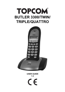 Manual Topcom Butler 3300 Wireless Phone