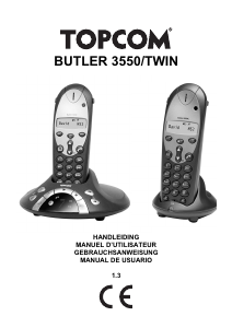 Mode d’emploi Topcom Butler 3550 Téléphone sans fil