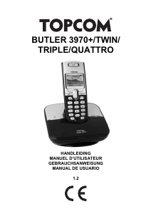 Mode d’emploi Topcom Butler 3970+ Téléphone sans fil