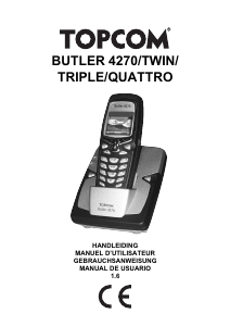 Manual de uso Topcom Butler 4270 Teléfono inalámbrico