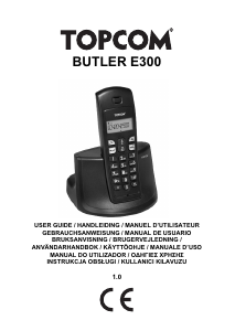 Mode d’emploi Topcom Butler E300 Téléphone sans fil