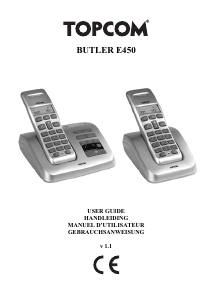 Bedienungsanleitung Topcom Butler E450 Schnurlose telefon