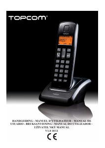 Manual Topcom Butler E700 Telefone sem fio