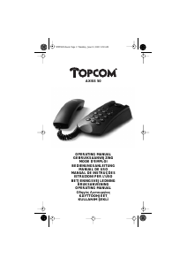 Manual de uso Topcom Axiss 50 Teléfono