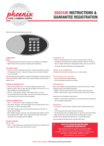 Handleiding Phoenix SS0311E Dione Kluis