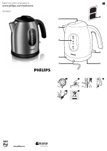 Bruksanvisning Philips HD4622 Vannkoker