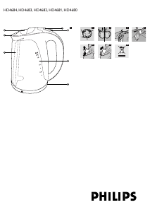 Manual Philips HD4684 Kettle