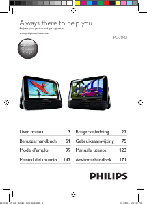 Manuale Philips PD7042 Lettore DVD