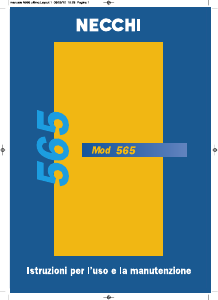 Manuale Necchi 565 v2 Macchina per cucire