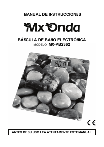 Manual de uso MX Onda MX-PB2362 Báscula