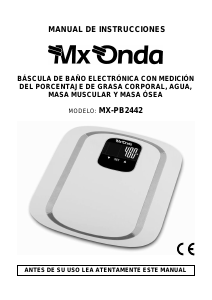 Handleiding MX Onda MX-PB2442 Weegschaal