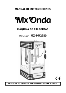 Manuale MX Onda MX-PM2780 Macchina per popcorn