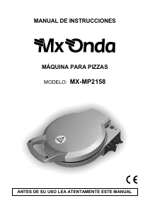 Handleiding MX Onda MX-MP2158 Pizzamaker