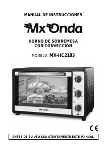 Manual de uso MX Onda MX-HC2183 Horno