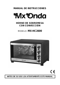 Manual de uso MX Onda MX-HC2600 Horno