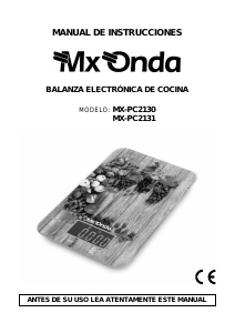 Mode d’emploi MX Onda MX-PC2131 Balance de cuisine