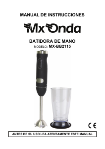 Manual de uso MX Onda MX-BB2115 Batidora de mano