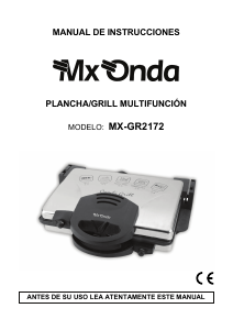 Manual de uso MX Onda MX-GR2172 Grill de contacto