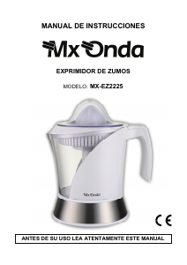 Manual de uso MX Onda MX-EZ2225 Exprimidor de cítricos