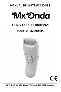 Manual MX Onda MX-ED2345 Callus remover