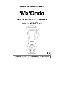 Manual de uso MX Onda MX-BBE2109 Batidora