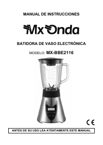 Manual de uso MX Onda MX-BBE2116 Batidora