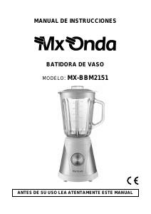 Manual de uso MX Onda MX-BBM2151 Batidora