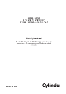 Bruksanvisning Cylinda S 774 E Spis