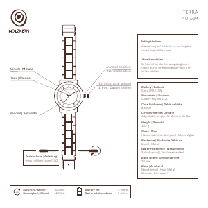 Handleiding Holzkern Altamira Horloge