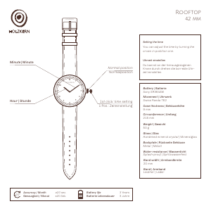 Handleiding Holzkern Aurea Horloge