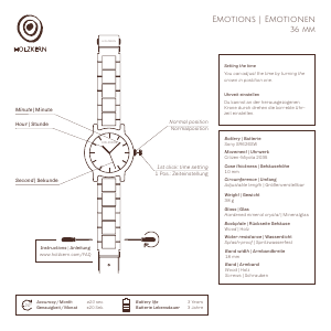 Manual Holzkern Begierde Watch