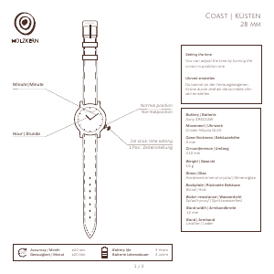 Handleiding Holzkern Côte d’Azur Horloge