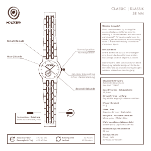 Manual Holzkern Diogenes Watch