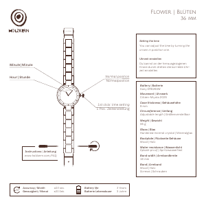 Manual Holzkern Edelweiss Watch